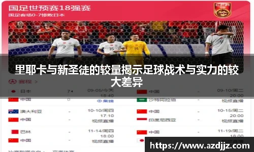 里耶卡与新圣徒的较量揭示足球战术与实力的较大差异